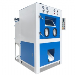 Yooshan Automatic Bead Blaster Tumble Drum Sand Blasting Machine for shot peening and sand blasting